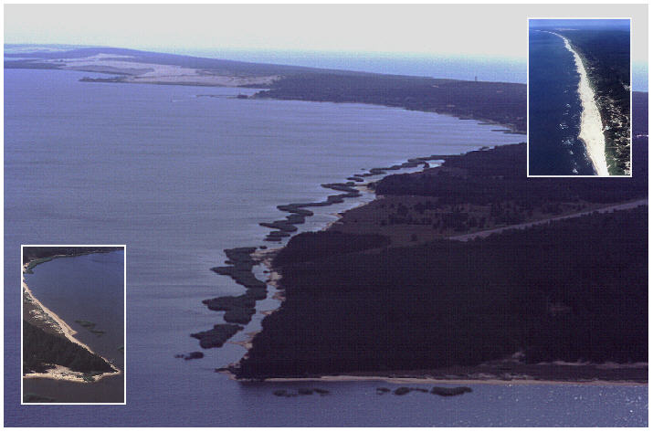 Kurische Nehrung (nahe Nidden) aus der Luftperspektive