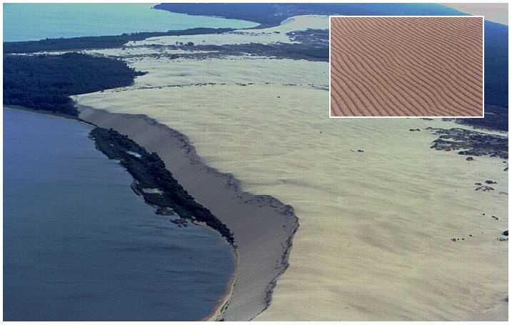 Hohe D&uuml;ne bei Nidden aus der Luftperspektive