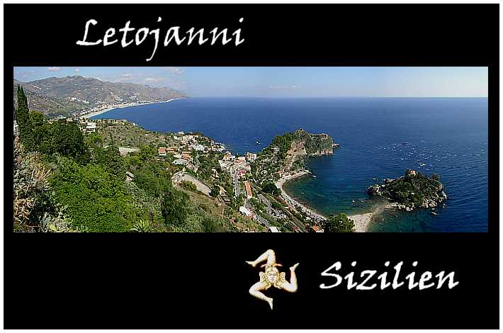 Panoramaansicht mit Letojanni