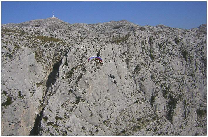 Biokovo-Massiv aus der Luft