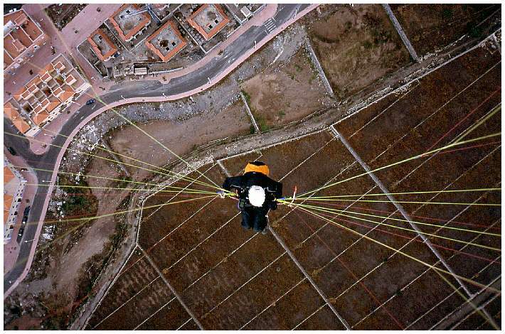 Anflug auf Landeplatz 'Plantage'