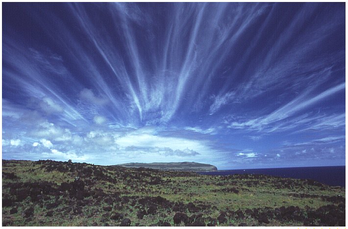Wolkenstimmung &uuml;ber Rano Kau