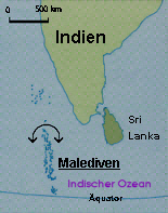 Landkarte Malediven